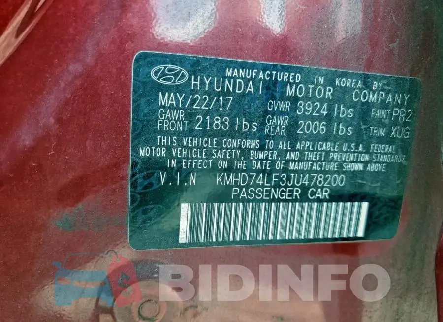 KMHD74LF3JU478200 Photo# 12
