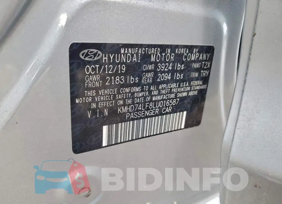 KMHD74LF8LU016587 Photo# 13