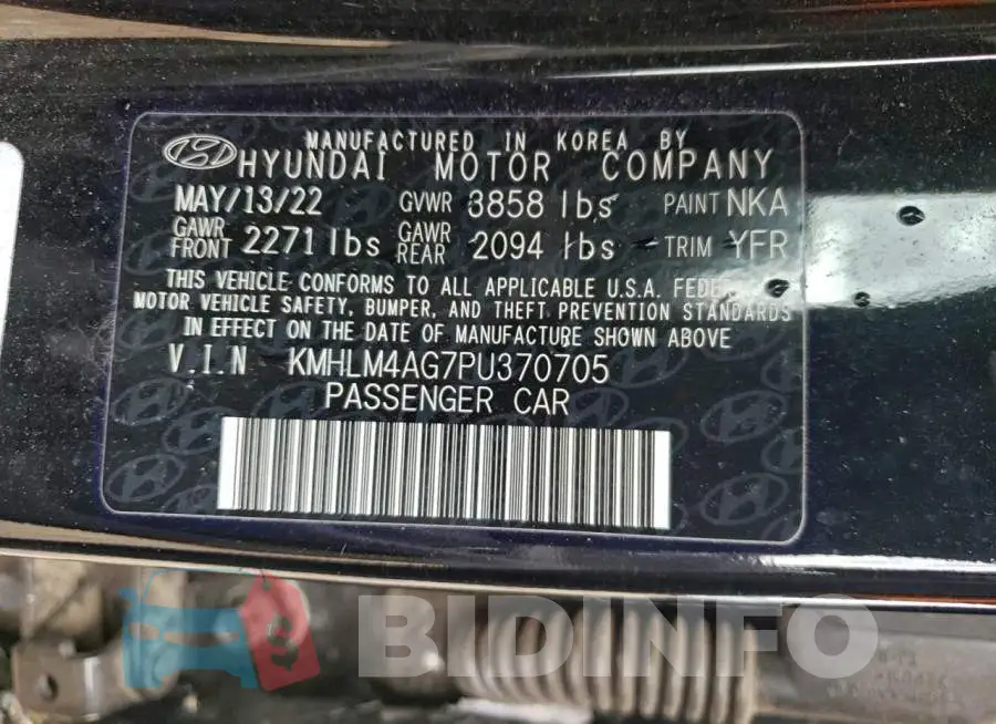 KMHLM4AG7PU370705 Photo# 12