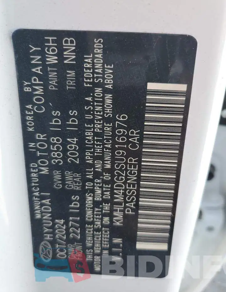 KMHLM4DG2SU916976 Photo# 13