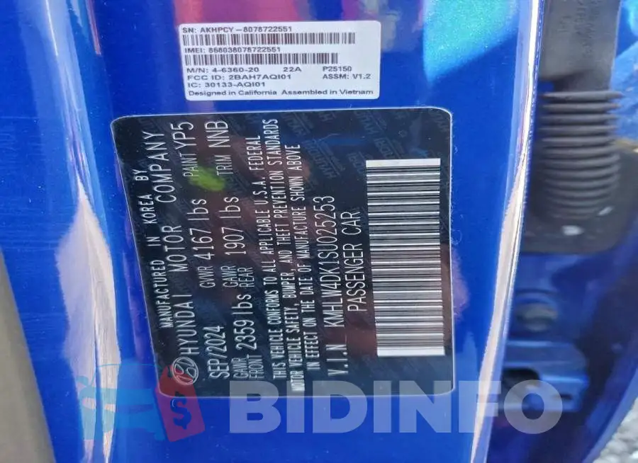 KMHLW4DK1SU025253 Photo# 12
