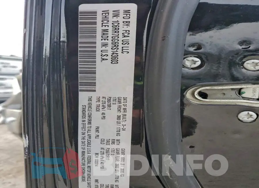1C6RR7GG6RS143603 Photo# 12