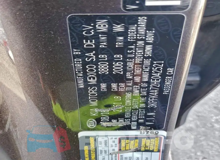 3KPFK4A72HE042521 Photo# 12