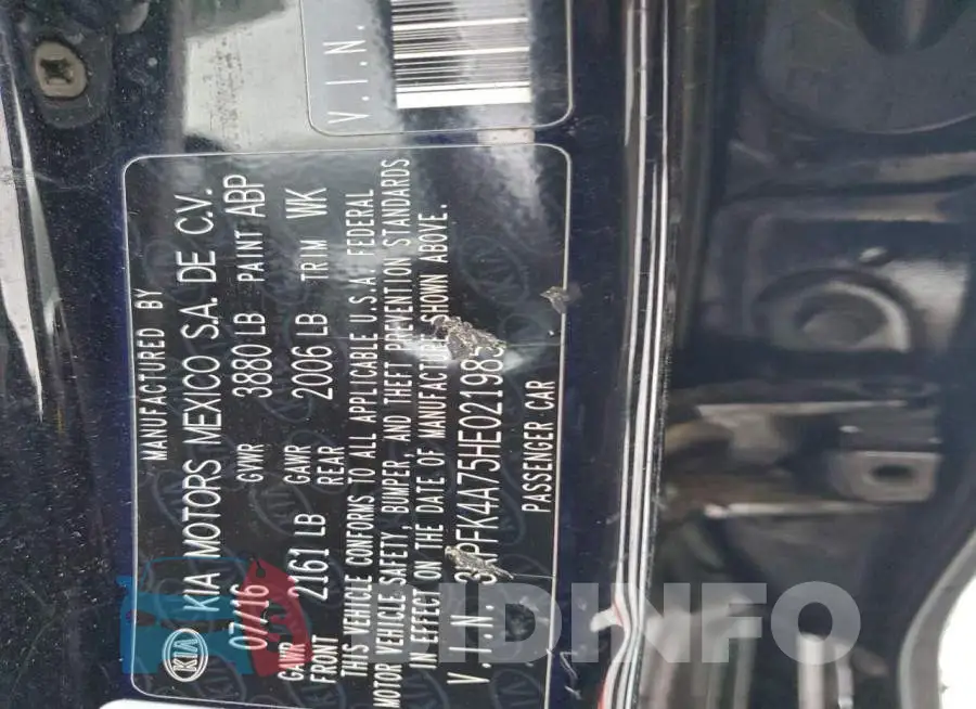 3KPFK4A75HE021985 Photo# 12
