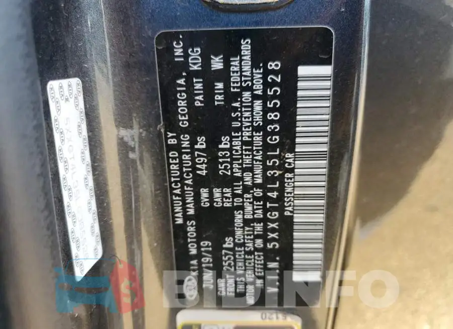5XXGT4L35LG385528 Photo# 13