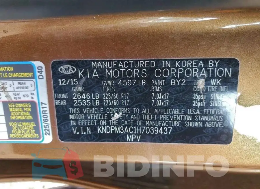 KNDPM3AC1H7039437 Photo# 12