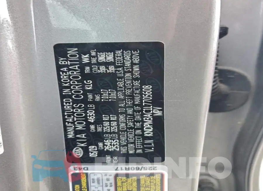 KNDPM3AC1L7705608 Photo# 13