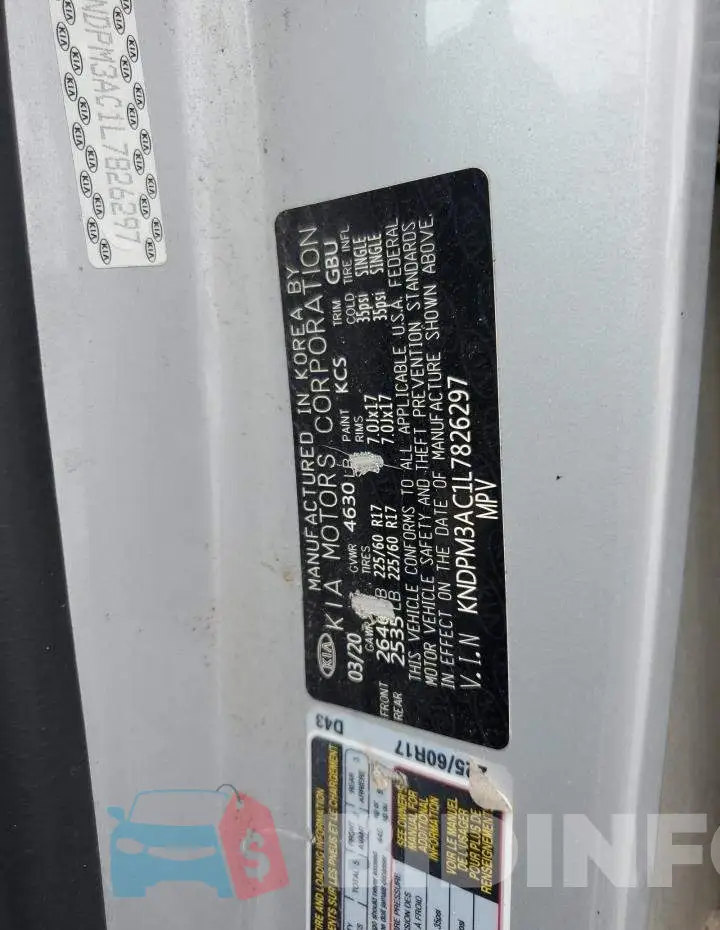 KNDPM3AC1L7826297 Photo# 13
