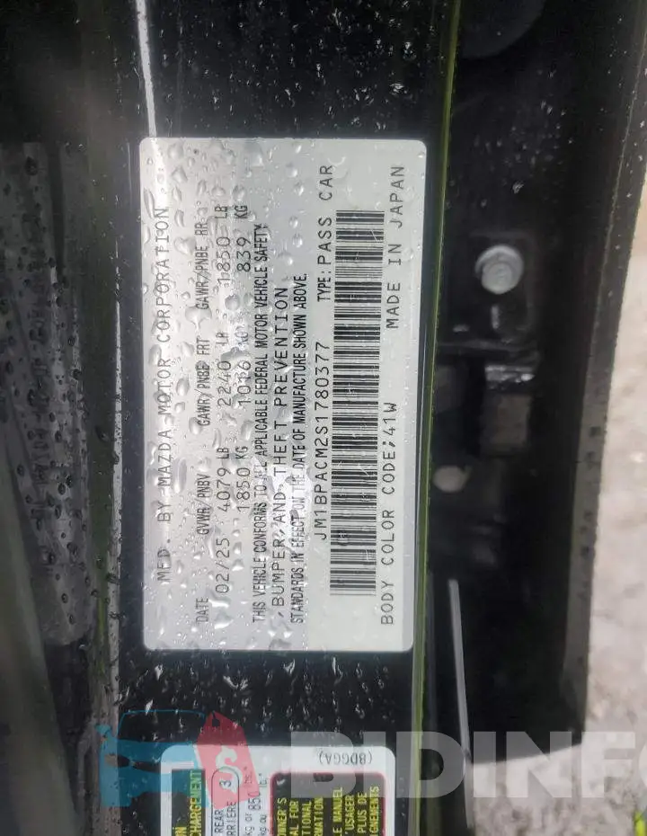 JM1BPACM2S1780377 Photo# 12