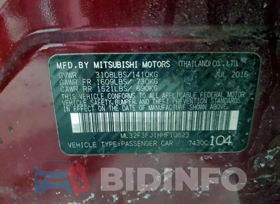 ML32F3FJ1HHF10823 Photo# 12