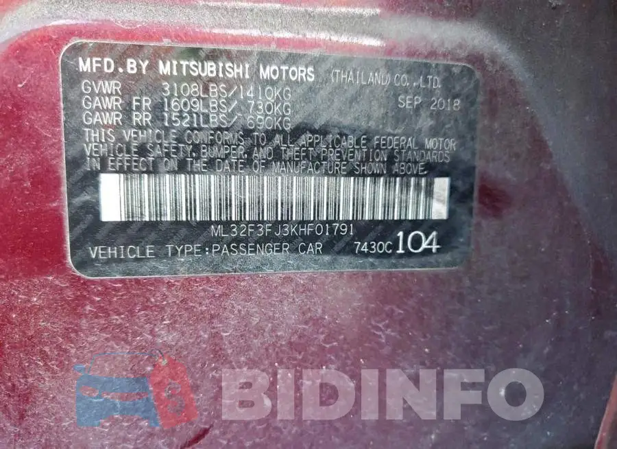 ML32F3FJ3KHF01791 Photo# 12