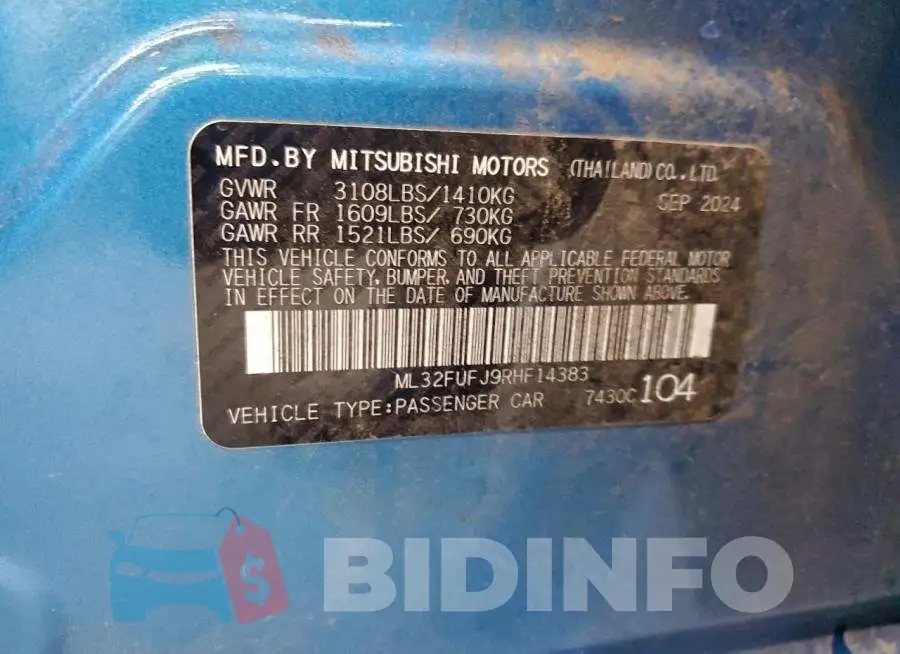 ML32FUFJ9RHF14383 Photo# 12