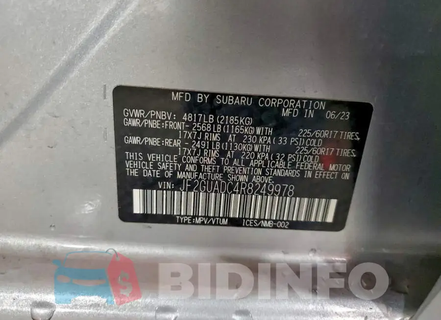 JF2GUADC4R8249978 Photo# 14