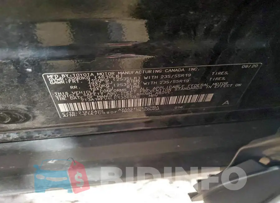 2T3A1RFV4LC130650 Photo# 14