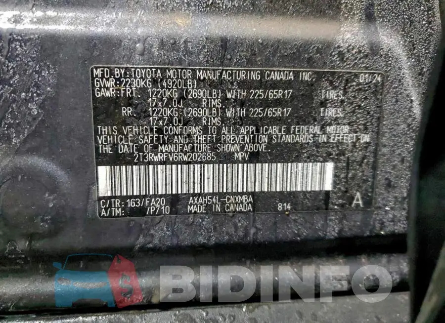 2T3RWRFV6RW202685 Photo# 13