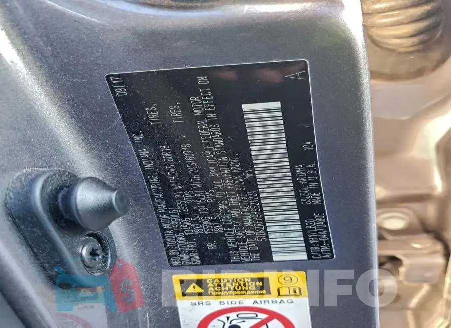 5TDKZRFH9HS524224 Photo# 12