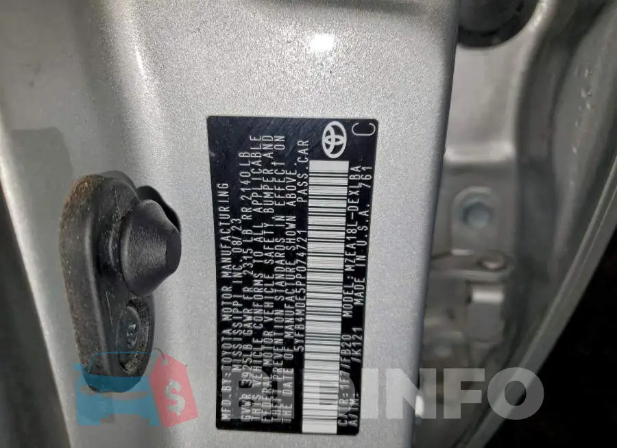 5YFB4MDE5PP074721 Photo# 12