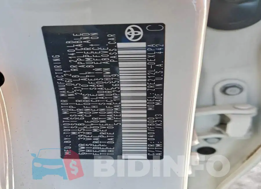 5YFEPMAE1MP256579 Photo# 12