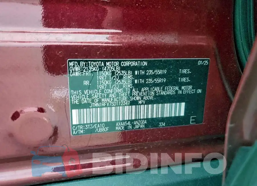 JTMN1RFV7SD112347 Photo# 14