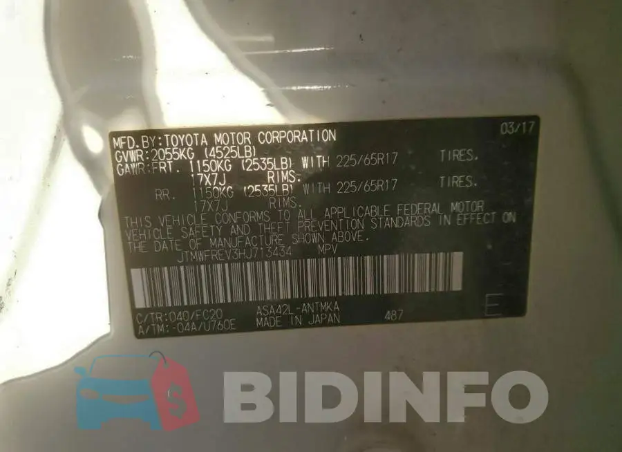 JTMWFREV3HJ713434 Photo# 13