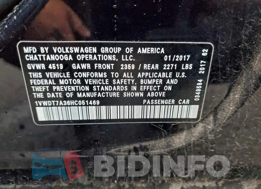 1VWDT7A36HC051469 Photo# 12