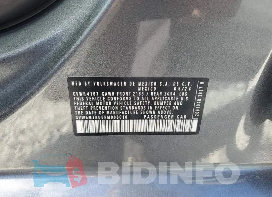 3VW5M7BU6RM096016 Photo# 12