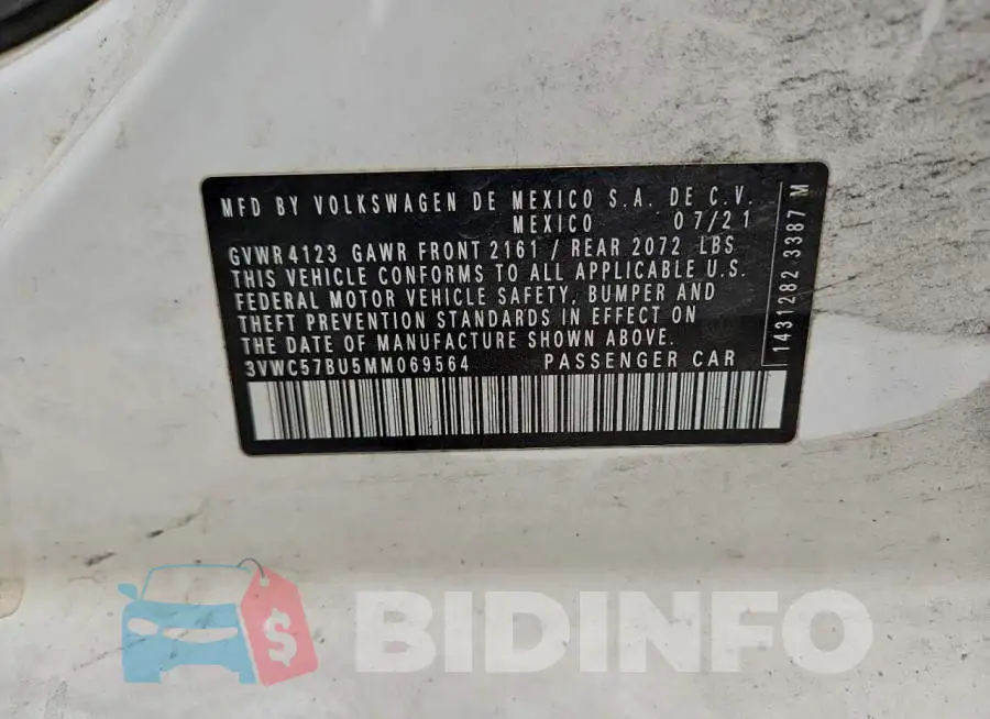 3VWC57BU5MM069564 Photo# 13