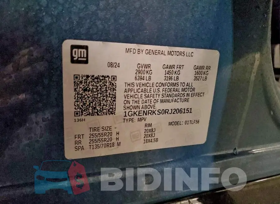1GKENRKS0RJ206151 Photo# 13