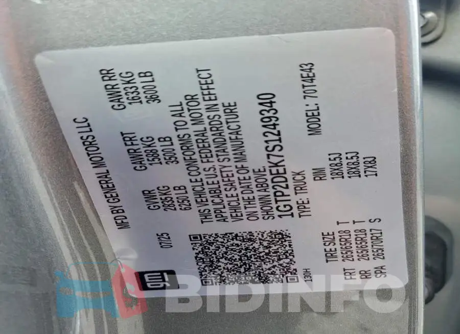 1GTP2DEK7S1249340 Photo# 13