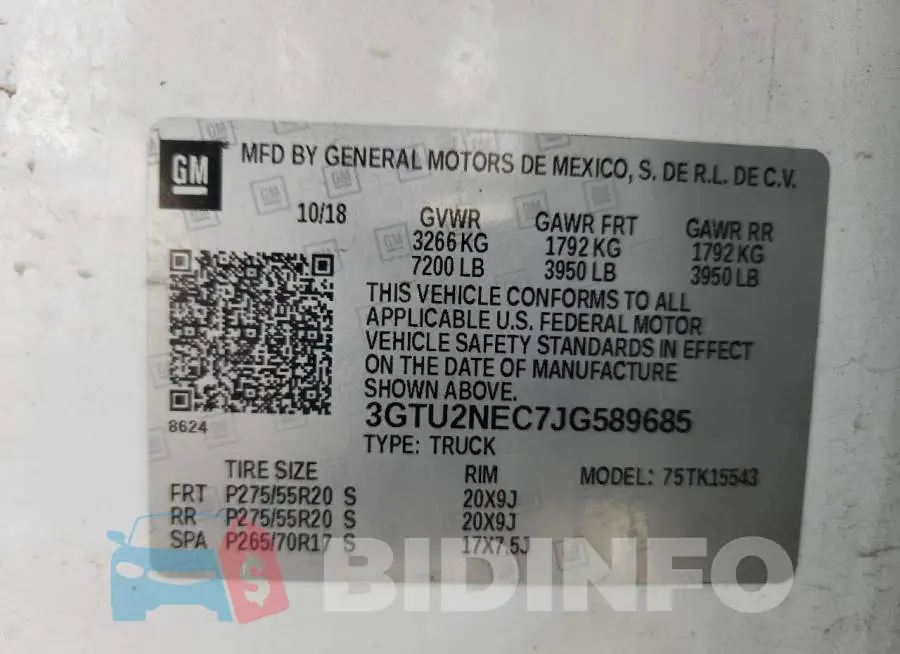 3GTU2NEC7JG589685 Photo# 12