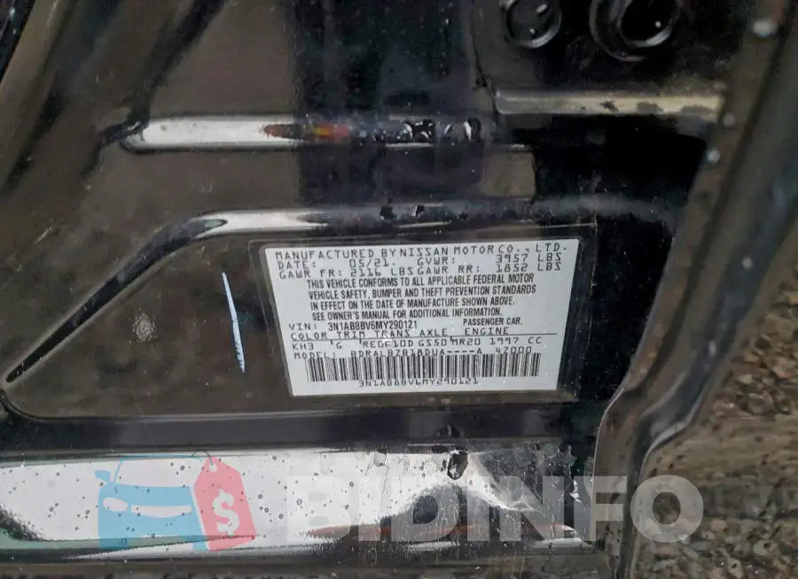 3N1AB8BV6MY290121 Photo# 12