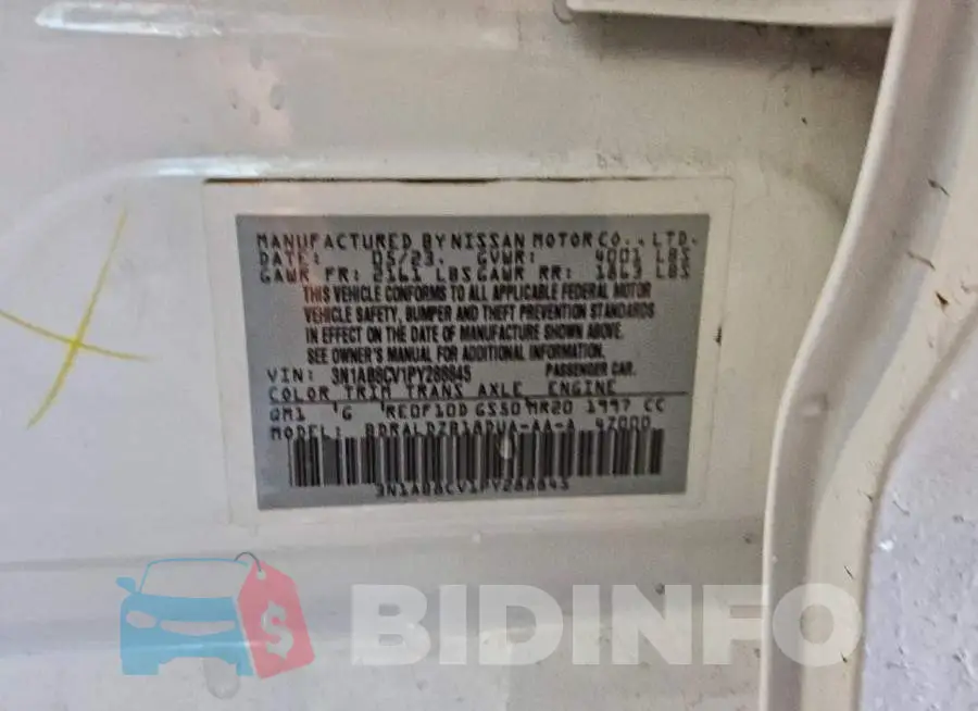 3N1AB8CV1PY288845 Photo# 12