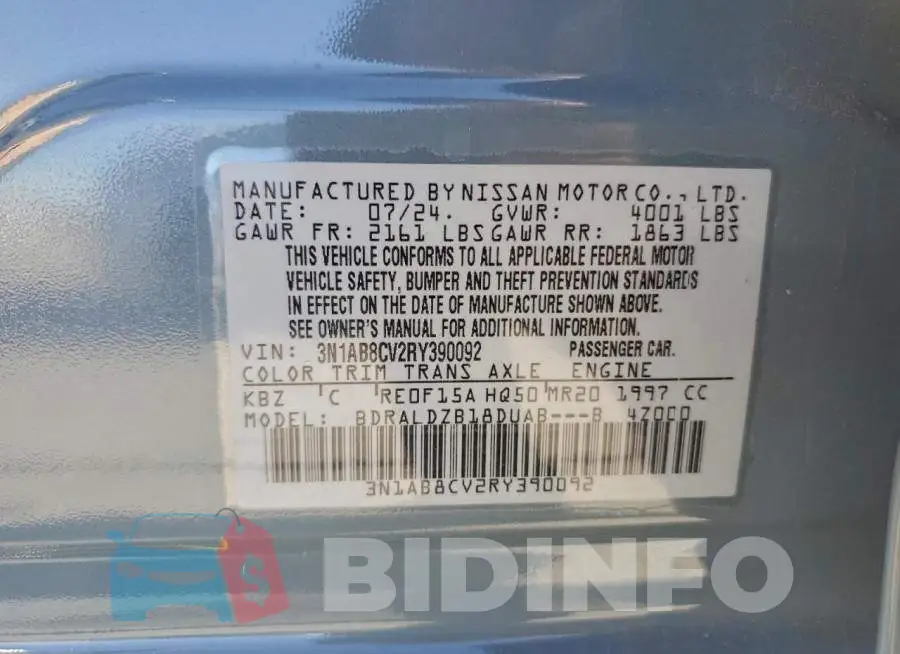 3N1AB8CV2RY390092 Photo# 12