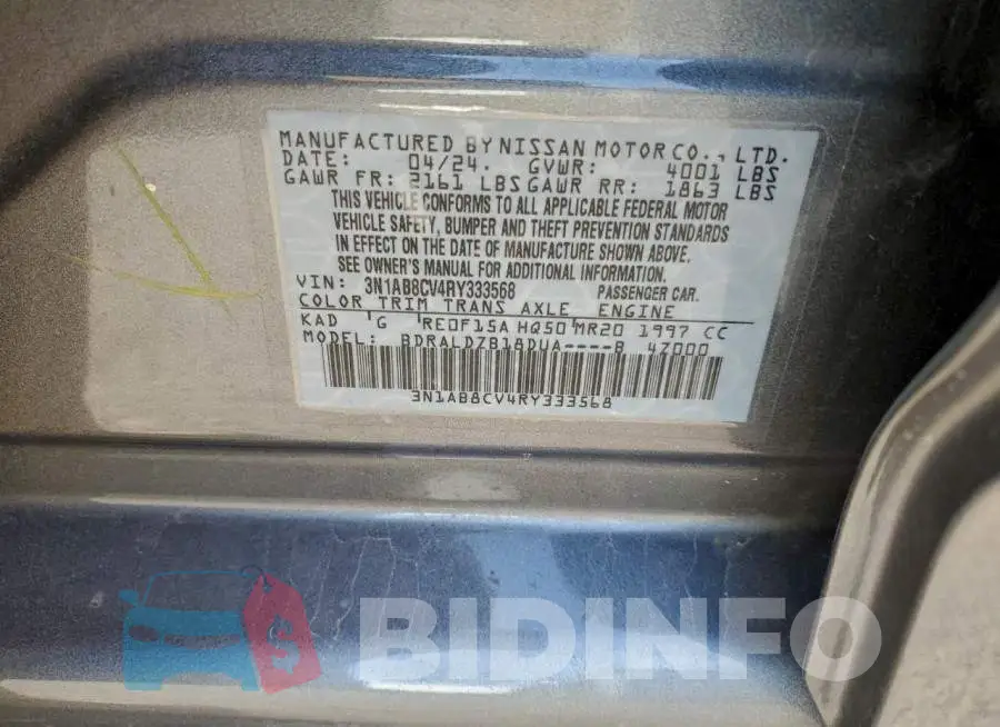 3N1AB8CV4RY333568 Photo# 12