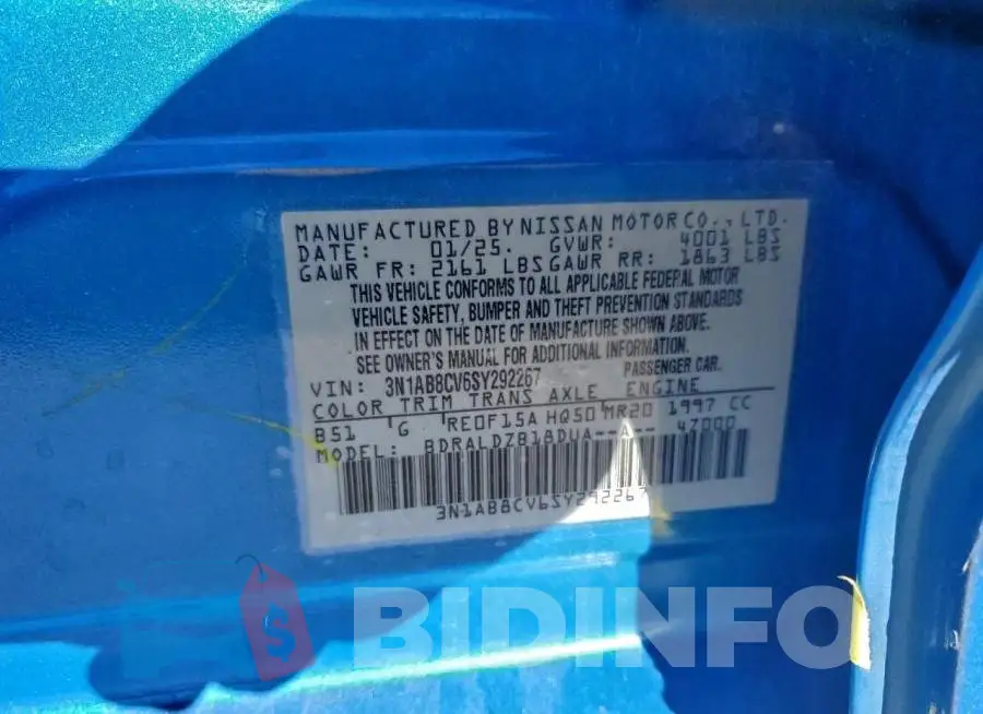 3N1AB8CV6SY292267 Photo# 12