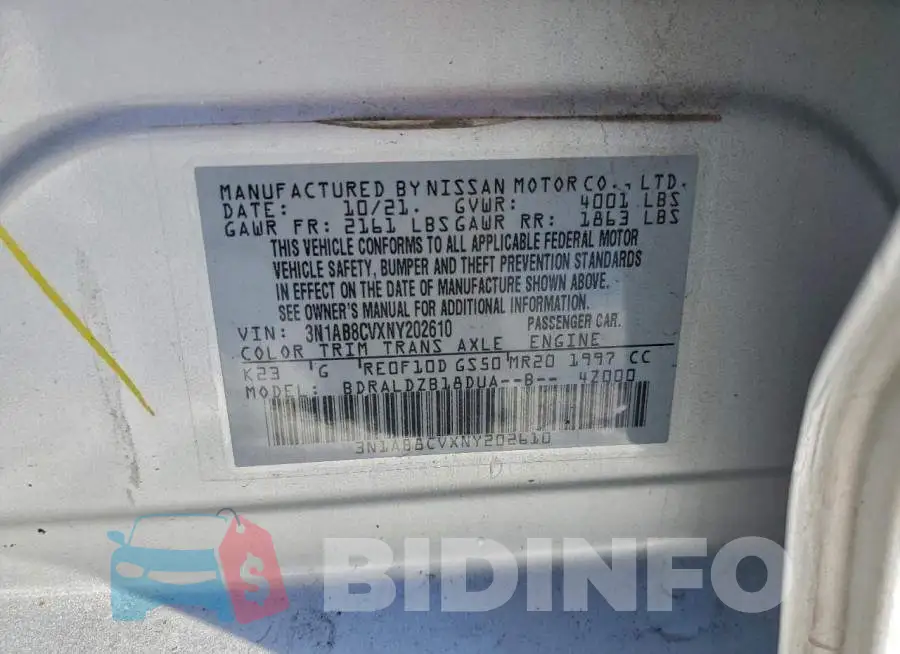 3N1AB8CVXNY202610 Photo# 12