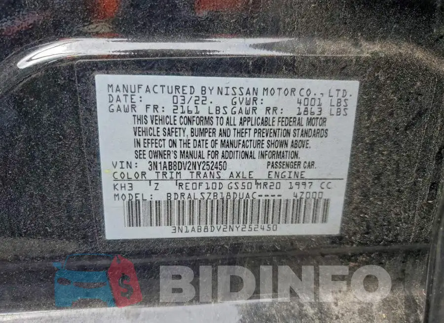 3N1AB8DV2NY252450 Photo# 12