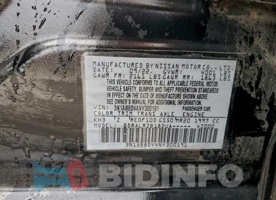 3N1AB8DV4NY300191 Photo# 12