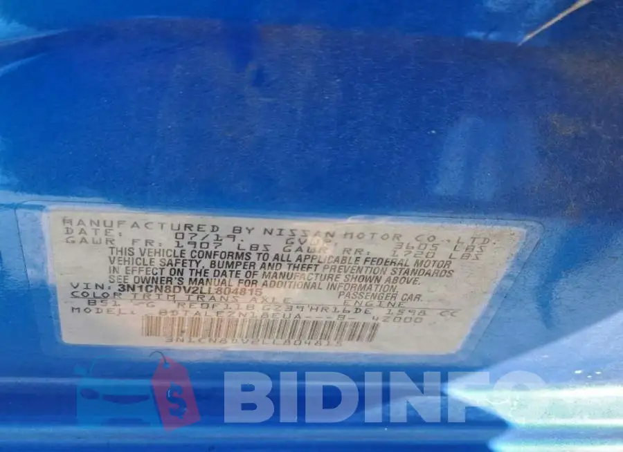 3N1CN8DV2LL804815 Photo# 12
