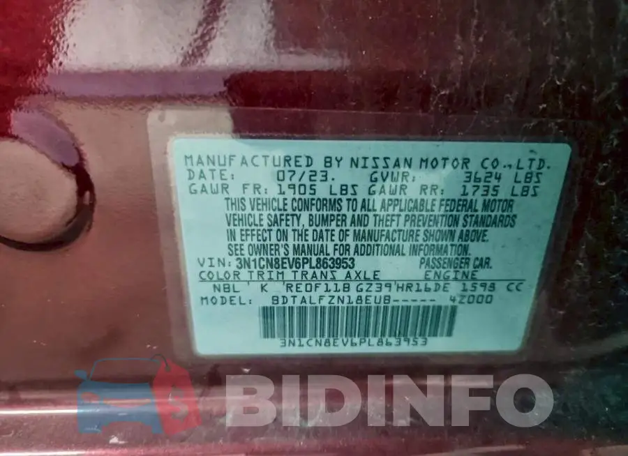 3N1CN8EV6PL863953 Photo# 12