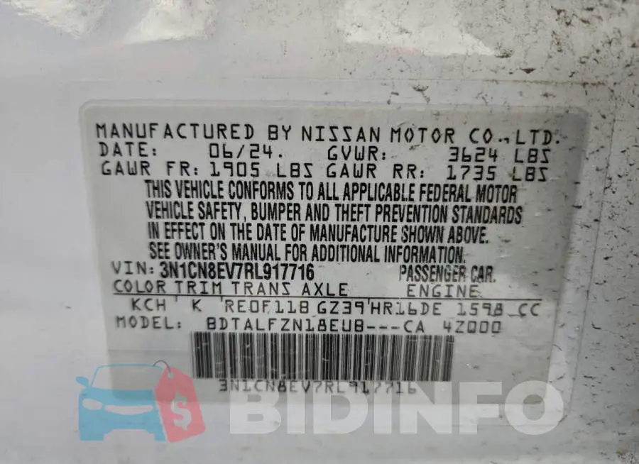 3N1CN8EV7RL917716 Photo# 13