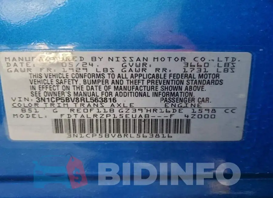 3N1CP5BV8RL563816 Photo# 14