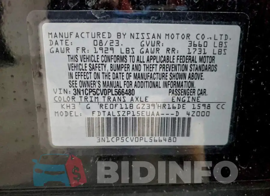 3N1CP5CV0PL566480 Photo# 13