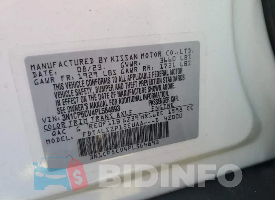 3N1CP5CV4PL564893 Photo# 12