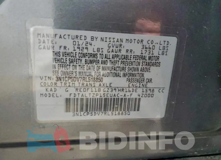 3N1CP5DV7RL518850 Photo# 13