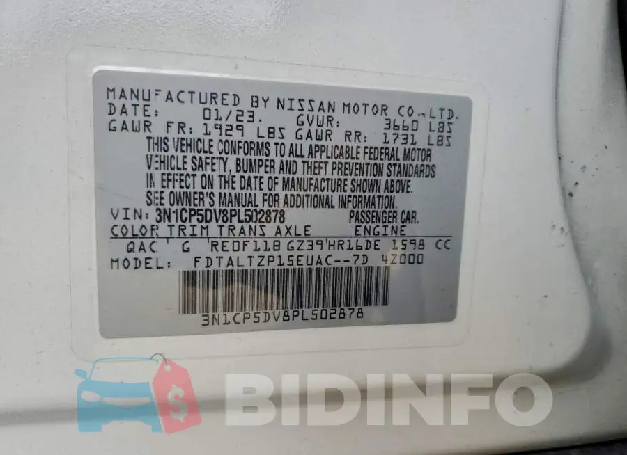 3N1CP5DV8PL502878 Photo# 12
