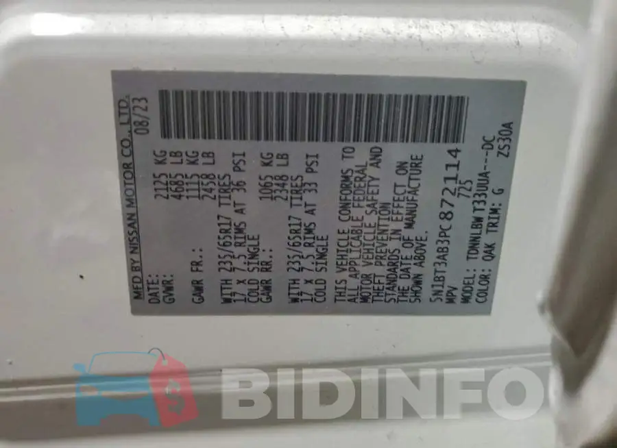 5N1BT3AB3PC872114 Photo# 12
