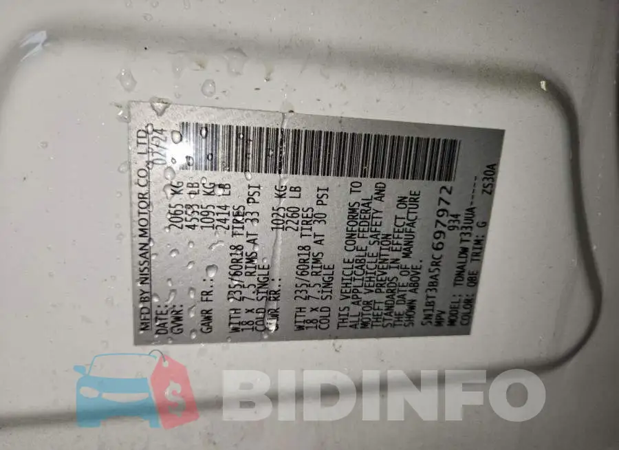 5N1BT3BA5RC697972 Photo# 13