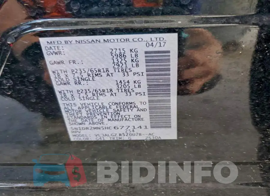 5N1DR2MN5HC677141 Photo# 12