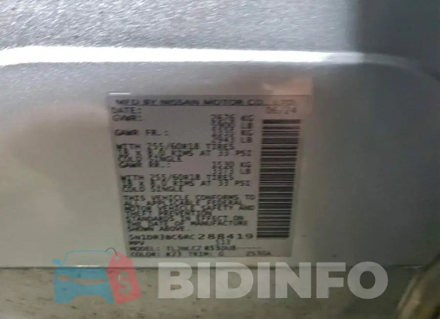 5N1DR3BC6RC288419 Photo# 14